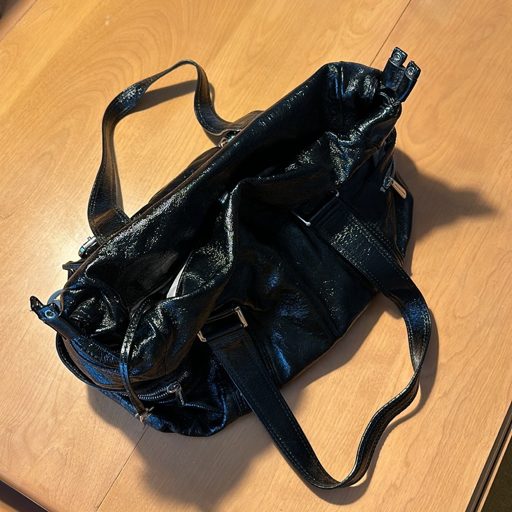 Michael Kors Black Patent Leather Satchel - Picture 14 of 16